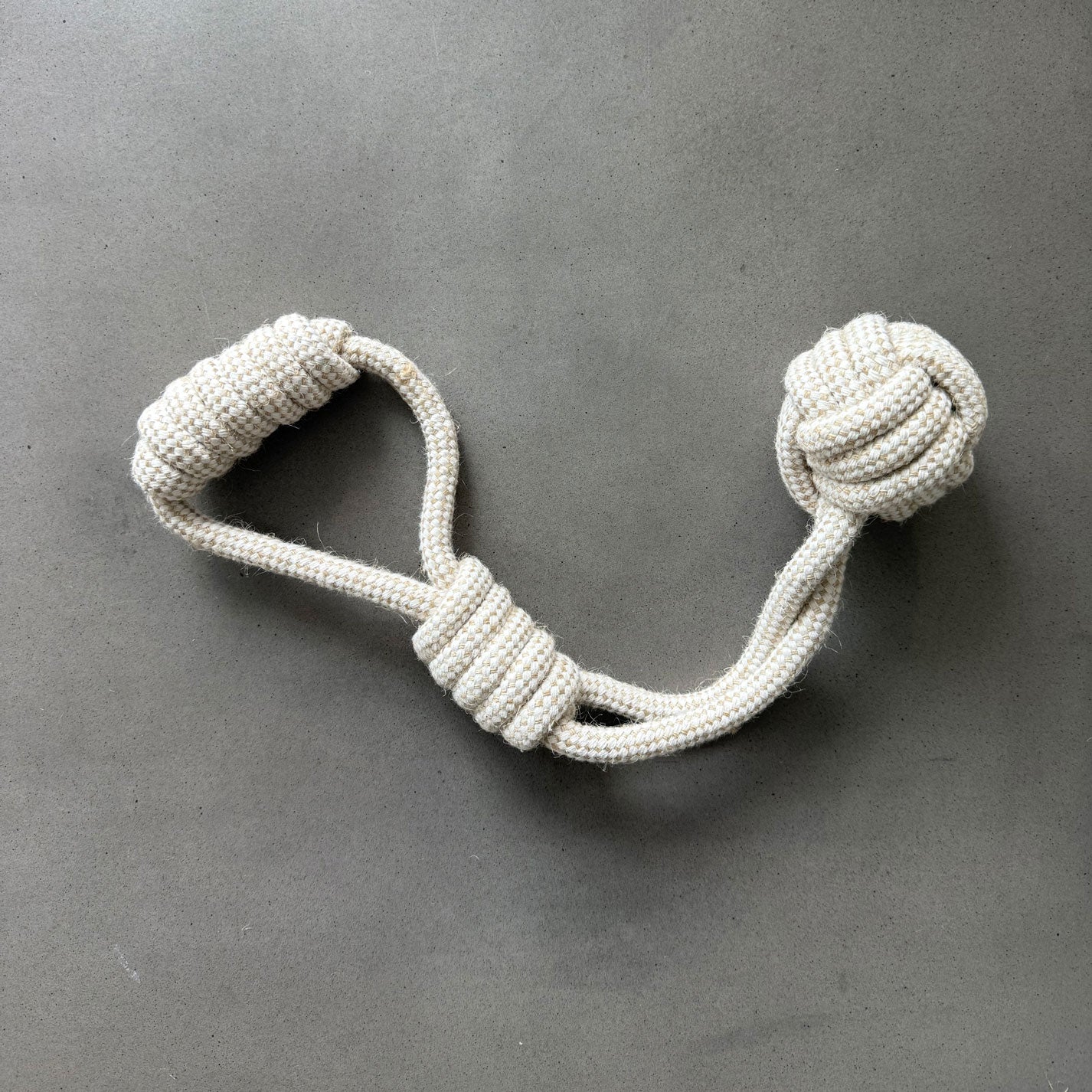 Natural Hemp-Cotton Rope Dog Toy by BARC JACOBS