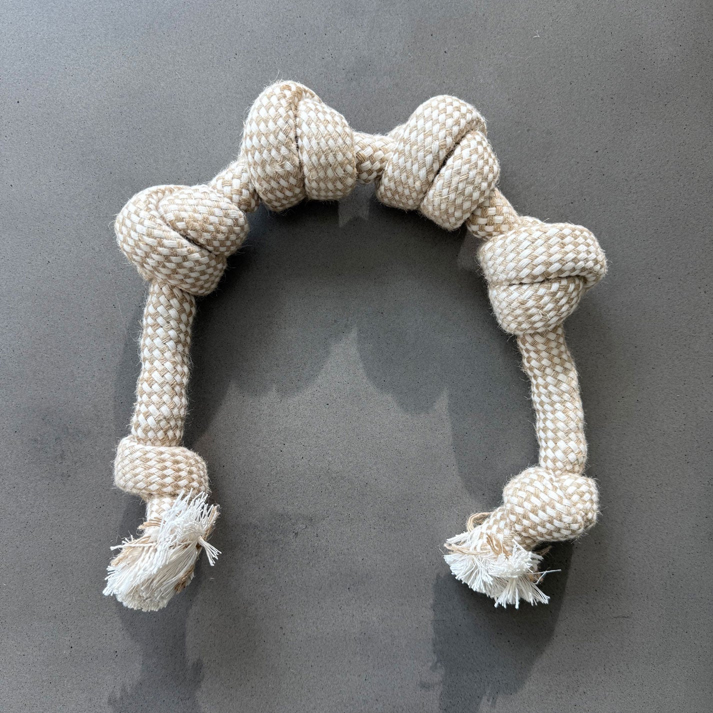 Natural Hemp-Cotton Rope Dog Toy by BARC JACOBS